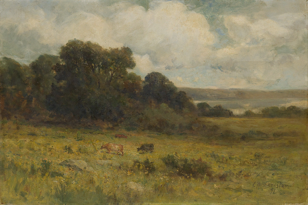EDWARD M. BANNISTER (1828 - 1901) Untitled (Pastoral Landscape).